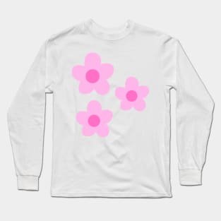 pink preppy flower set Long Sleeve T-Shirt